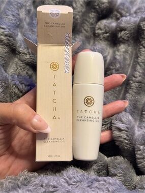 Tatcha Camellia Cleansing Oil – Cream & Gold Packaging